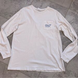 Vineyard vines sweatshirt Large White blue